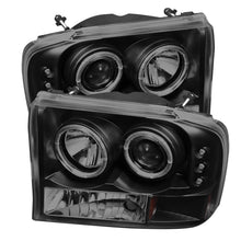 Carica l&#39;immagine nel visualizzatore di Gallery, Spyder Ford F250 Super Duty 99-04 Projector Version 2 LED Halo LED Blk Smke PRO-YD-FF25099-1P-G2-BSM
