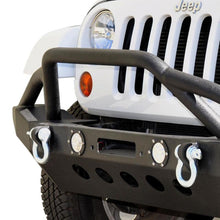 Load image into Gallery viewer, DV8 Offroad 07-18 Jeep Wrangler JK/JL FS-8 Mid Length Steel Front Bumper w/ LED Lights