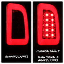 Laden Sie das Bild in den Galerie-Viewer, Spyder 08-16 Ford Super Duty F-250 V3 Light Bar LED Tail Lights - Red Clear (ALT-YD-FS07V3-LBLED-RC)