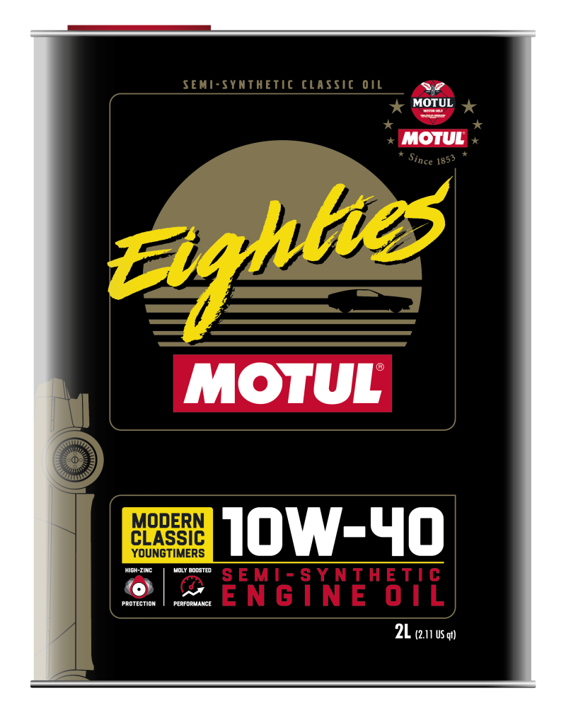 Motul 10W40 Classic Eighties Oil - 10x2L image 1