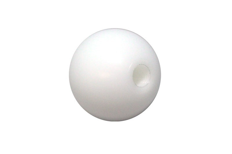 Torque Solution Delrin 50mm Round Shift Knob (White): Universal 12x1.25 - 2to4wheels