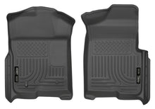Laden Sie das Bild in den Galerie-Viewer, Husky Liners 09-12 Ford F-150 Regular/Super/Super Crew Cab WeatherBeater Black Floor Liners