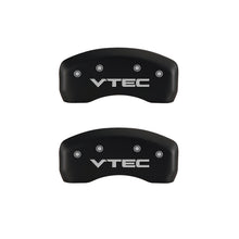 Charger l&#39;image dans la galerie, MGP 4 Caliper Covers Engraved Front &amp; Rear Vtech Red finish silver ch