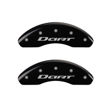 Charger l&#39;image dans la galerie, MGP 4 Caliper Covers Engraved Front &amp; Rear With out stripes/Dart Black finish silver ch
