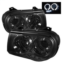 Carica l&#39;immagine nel visualizzatore di Gallery, Spyder Chrysler 300C 05-10 Projector Headlights LED Halo LED Smke (Not Included) PRO-YD-C300C-HL-SM