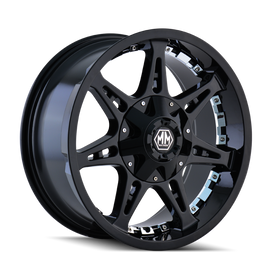 Mayhem 8060 Missile 20x9 / 8x165.1 BP / 18mm Offset / 130.8mm Hub Black Wheel