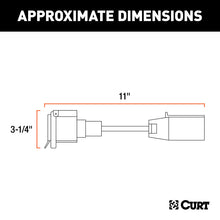 Load image into Gallery viewer, Curt 7-Way RV Blade LED Electrical Adapter (Not a Wiring Extension)