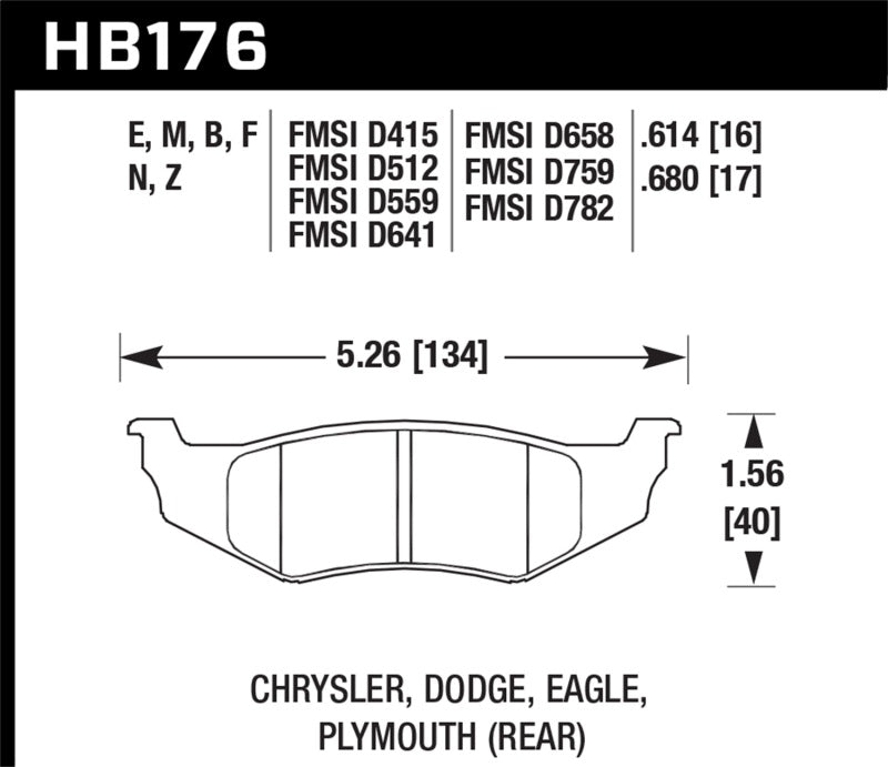 HAWK HP+ Brake Pad Sets