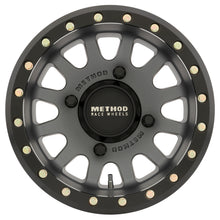 Cargar imagen en el visor de la galería, Method MR401 UTV Beadlock 14x7 4+3/+13mm Offset 4x156 132mm CB Titanium w/Matte Black Ring Wheel