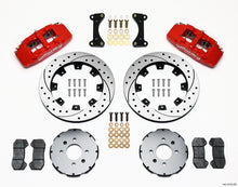 गैलरी व्यूवर में इमेज लोड करें, Wilwood Dynapro 6 Front Hat Kit 12.19in Drilled Red 94-01 Honda/Acura w/262mm Disc