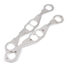 Laden Sie das Bild in den Galerie-Viewer, Stainless Works Small Block Chevy Squared Oval Port Header 304SS Exhaust Flanges 1-7/8in Primaries