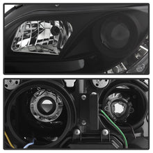 Charger l&#39;image dans la galerie, Spyder Audi A4 06-08 Projector Headlights Halogen Model Only - DRL Black PRO-YD-AA405-DRL-BK