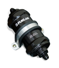 Carica l'immagine nel visualizzatore di Gallery, Fuelab 818 In-Line Fuel Filter Standard -10AN In/-12AN Out 10 Micron Fabric - Black