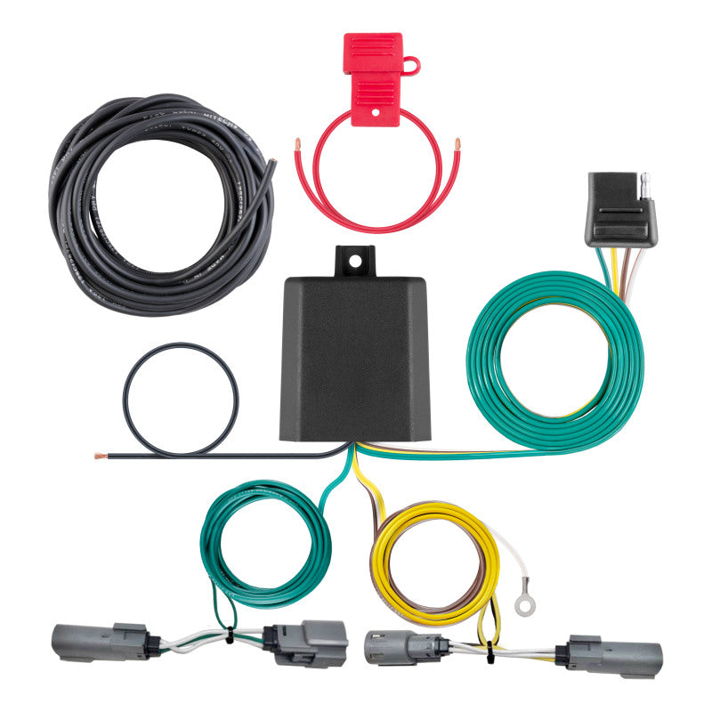 Curt 21 Ford F-150 w/ Backup Sensor (Excluding LED Tails) Custom Wiring Harness (4-Way Flat Output)