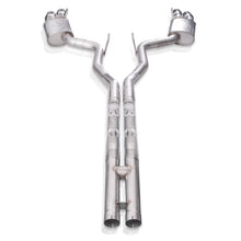 Charger l'image dans la galerie, Stainless Works 18+ Ford Mustang GT 3in Legend 304SS Catback w/ H-Pipe Quad Polished Tips (No Valve)