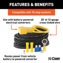 Carica l&#39;immagine nel visualizzatore di Gallery, Curt Powered Converter Wiring Kit (15 Amps)