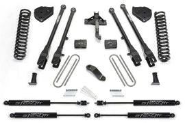 Fabtech 2019 Ford F450/550 4WD 6in 4 Link System w/Stealth Shocks
