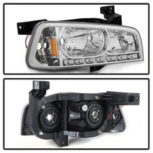Charger l&#39;image dans la galerie, Xtune Dodge Charger 06-10 1Pc LED Crystal Headlights Chrome HD-ON-DCH05-1PC-LED-C