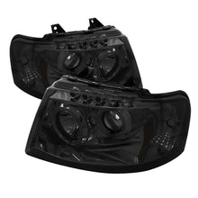 Carica l&#39;immagine nel visualizzatore di Gallery, Spyder Ford Expedition 03-06 Projector Headlights LED Halo LED Smke (Not Included) PRO-YD-FE03-HL-SM