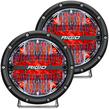 Carica l'immagine nel visualizzatore di Gallery, Rigid Industries 360-Series 6in LED Off-Road Drive Beam - Red Backlight (Pair)