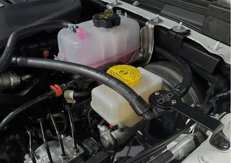 J&L 18-20 Jeep Wrangler JL 3.6L Driver Side Oil Separator 3.0 - Black Anodized