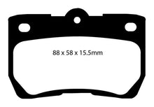 Carica l&#39;immagine nel visualizzatore di Gallery, EBC 06-07 Lexus GS300 3.0 Yellowstuff Rear Brake Pads