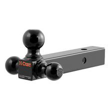 Carica l&#39;immagine nel visualizzatore di Gallery, Curt Multi-Ball Mount (2in Hollow Shank 1-7/8in 2in &amp; 2-5/16in Black Balls)