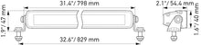 गैलरी व्यूवर में इमेज लोड करें, Hella Universal Black Magic 32in Thin Light Bar - Driving Beam