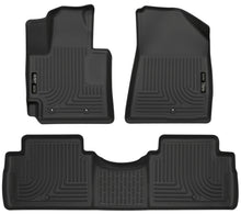 Cargar imagen en el visor de la galería, Husky Liners 2016 Kia Soul Weatherbeater Black Front &amp; 2nd Seat Floor Liners (Footwell Coverage)