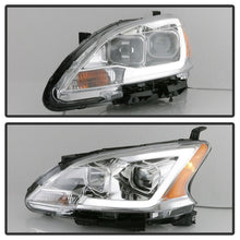 Carica l&#39;immagine nel visualizzatore di Gallery, xTune 13-15 Nissan Sentra DRL LED Light Bar Halogen Projector Headlights - Chrm (PRO-JH-NS13-LB-C)