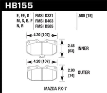 Laden Sie das Bild in den Galerie-Viewer, Hawk 86-95 Mazda RX-7 DTC-60 Race Front Brake Pads