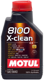 Motul 1L Synthetic Engine Oil 8100 5W40 X-CLEAN C3 -505 01-502 00-505 00-LL04-229.51-229.31 - Single image 1