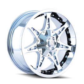 Mayhem 8060 Missile 20x12 / 5x127 BP / -44mm Offset / 87mm Hub Chrome Wheel