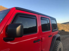 Charger l'image dans la galerie, EGR 2018 Jeep Wrangler JL SlimLine In-Channel WindowVisors Set of 4 - Matte Black