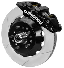 Laden Sie das Bild in den Galerie-Viewer, Wilwood 70-81 FBody/75-79 A&amp;XBody AERO6 Frt BBK 14in Rtr Blk Calipers Use w/ Pro Drop Spindle