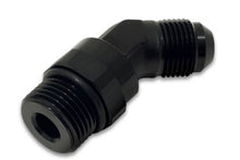 Carica l&#39;immagine nel visualizzatore di Gallery, Vibrant -6AN Male Flare to Male -8AN ORB Swivel 45 Degree Adapter Fitting - Anodized Black