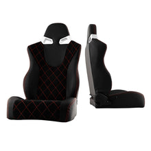 Carica l&#39;immagine nel visualizzatore di Gallery, Xtune Cg Style Racing Seat Pu (Double Slider) Black/Black Passenger Side RST-CG-03-BKRX-PA