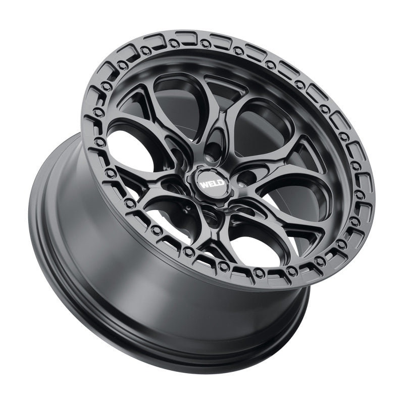 Weld Ledge Six W108 20x9 / 6x139.7 BP / 5 In BS Satin Black Wheel