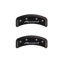 Carica l&#39;immagine nel visualizzatore di Gallery, MGP 4 Caliper Covers Engraved Front Accord Engraved Rear Accord Red finish silver ch