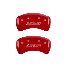 गैलरी व्यूवर में इमेज लोड करें, MGP 4 Caliper Covers Engraved Front &amp; Rear Gen 5/SS Yellow finish black ch