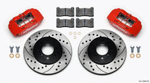 Charger l&#39;image dans la galerie, Wilwood DPHA Front Caliper &amp; Rotor Kit Drill Red Honda / Acura w/ 262mm OE Rotor