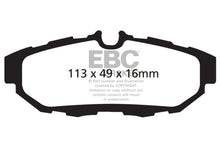 Laden Sie das Bild in den Galerie-Viewer, EBC 10-14 Ford Mustang 3.7 Redstuff Rear Brake Pads