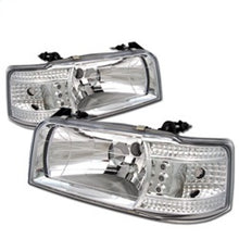 Carica l&#39;immagine nel visualizzatore di Gallery, Spyder Ford F150 92-96/Ford Bronco 92-96 1PC LED ( LEDs)Crystal Headlights Chrm HD-YD-FB92-1PC-C