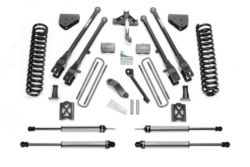 Fabtech 05-07 Ford F350 4WD 6in 4 Link System w/DL Shocks