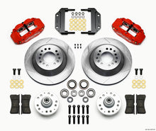 गैलरी व्यूवर में इमेज लोड करें, Wilwood Narrow Superlite 6R Front Hub &amp; 1PC Rtr Kit 12.88in-Red Magnum Force Drop Spindle