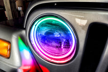 Laden Sie das Bild in den Galerie-Viewer, Oracle Jeep Wrangler TJ 97-06 LED Waterproof Halo Kit - ColorSHIFT w/ 2.0 Controller