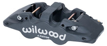 गैलरी व्यूवर में इमेज लोड करें, Wilwood Caliper-Aero4-R/H - Black Anodize 1.88/1.62in Pistons 1.25in Disc