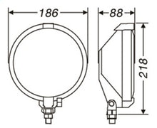 Charger l&#39;image dans la galerie, Hella Rallye 1000 Series 12V/55W Black Magic Driving Lamp