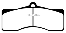 Carica l&#39;immagine nel visualizzatore di Gallery, EBC 68-69 Chevrolet Camaro (1st Gen) 4.9 Redstuff Front Brake Pads