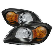 Carica l&#39;immagine nel visualizzatore di Gallery, Xtune Chevy Cobalt 05-10 Crystal Headlights Black HD-JH-CCOB05-AM-BK